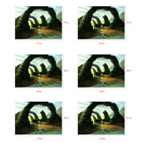 Maxbell Fish Tank Aquarium Background Wall Decor Sticker Stone Arch Bridge 61x30cm