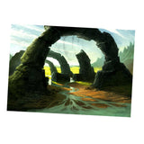 Maxbell Fish Tank Aquarium Background Wall Decor Sticker Stone Arch Bridge 61x4cm