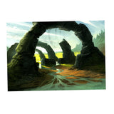 Maxbell Fish Tank Aquarium Background Wall Decor Sticker Stone Arch Bridge 76x46cm