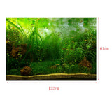 Max PVC Aquarium Background Poster, Fish Tank Plants Landscape Decor 122x61cm