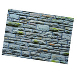 Max Aquarium 3D Single-sided Adhesive Background Sticker Blue Brick 61x30cm