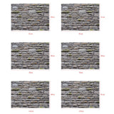 Max Aquarium 3D Single-sided Adhesive Background Sticker Blue Brick 61x30cm