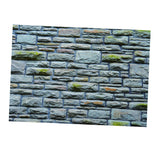 Max Aquarium 3D Single-sided Adhesive Background Sticker Blue Brick 61x30cm