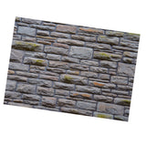 Max Aquarium 3D Single-sided Adhesive Background Sticker Blue Brick 76x46cm
