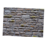 Max Aquarium 3D Single-sided Adhesive Background Sticker Blue Brick 76x46cm