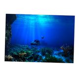 Max Fish Tank Single-sided Adhesive Background Sticker Marine  61x41cm