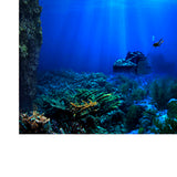 Max Fish Tank Single-sided Adhesive Background Sticker Marine  61x41cm