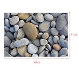 Max Aquarium Stone Background, Adhesive Poster Fish Tank Decor Sticker 61x41cm