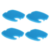 Max 4Pcs Fish Tank External Filter Bucket Replacement Filter Cotton  Blue