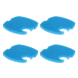 Max 4Pcs Fish Tank External Filter Bucket Replacement Filter Cotton  Blue