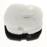 Max 4Pcs Fish Tank External Filter Bucket Replacement Filter Cotton  Black and White