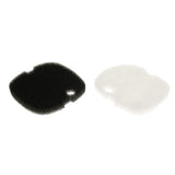 Max 4Pcs Fish Tank External Filter Bucket Replacement Filter Cotton  Black and White