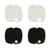 Max 4Pcs Fish Tank External Filter Bucket Replacement Filter Cotton  Black and White