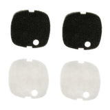 Max 4Pcs Fish Tank External Filter Bucket Replacement Filter Cotton  Black and White