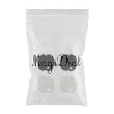 Max 4Pcs Fish Tank External Filter Bucket Replacement Filter Cotton  Black and White