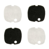 Max 4Pcs Fish Tank External Filter Bucket Replacement Filter Cotton  Black and White
