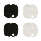 Max 4Pcs Fish Tank External Filter Bucket Replacement Filter Cotton  Black and White