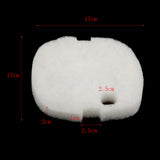 Max 4Pcs Fish Tank External Filter Bucket Replacement Filter Cotton  Black and White