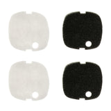 Max 4Pcs Fish Tank External Filter Bucket Replacement Filter Cotton  Black and White