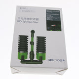 Max Air Pump Double Sponge Water Filter for Aquarium Fish Tank S