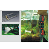Max Aquarium Fish Tank Algae Coralline Stainless Steel Scraper Aquarium Cleaner