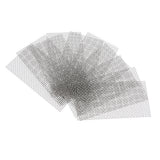 Max 10xStainless Steel Wire Mesh Pad Fish Tank Plant Moss Net Decor 5 x 10CM