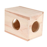Max Small Animals Hut Toy Hamster, Gerbil Guinea Pig Beautiful House 3 Round Hole