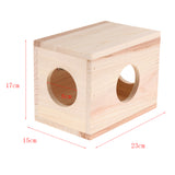 Max Small Animals Hut Toy Hamster, Gerbil Guinea Pig Beautiful House 3 Round Hole