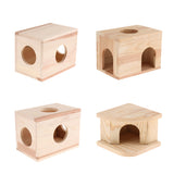 Max Small Animals Hut Toy Hamster, Gerbil Guinea Pig Beautiful House 3 Round Hole
