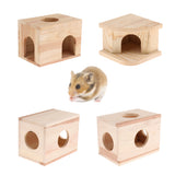 Max Small Animals Hut Toy Hamster, Gerbil Guinea Pig Beautiful House 3 Round Hole