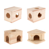 Max Small Animals Hut Toy Hamster, Gerbil Guinea Pig Beautiful House 3 Round Hole