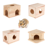 Max Small Animals Hut Toy Hamster, Gerbil Guinea Pig Beautiful House 3 Round Hole