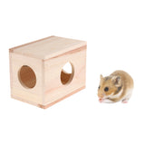 Max Small Animals Hut Toy Hamster, Gerbil Guinea Pig Beautiful House 3 Round Hole