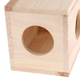 Max Small Animals Hut Toy Hamster, Gerbil Guinea Pig Beautiful House 3 Round Hole