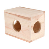 Max Small Animals Hut Toy Hamster, Gerbil Guinea Pig Beautiful House 3 Round Hole