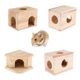 Max Small Animals Hut Toy Hamster, Gerbil Guinea Pig Beautiful House 3 Round Hole