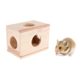 Max Small Animals Hut Toy Hamster, Gerbil Guinea Pig Beautiful House 4 Round Hole