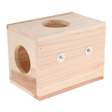 Max Small Animals Hut Toy Hamster, Gerbil Guinea Pig Beautiful House 4 Round Hole