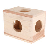 Max Small Animals Hut Toy Hamster, Gerbil Guinea Pig Beautiful House 4 Round Hole