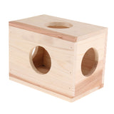 Max Small Animals Hut Toy Hamster, Gerbil Guinea Pig Beautiful House 4 Round Hole