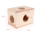 Max Small Animals Hut Toy Hamster, Gerbil Guinea Pig Beautiful House 4 Round Hole