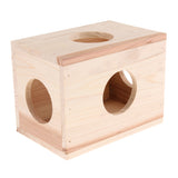 Max Small Animals Hut Toy Hamster, Gerbil Guinea Pig Beautiful House 4 Round Hole