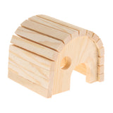 Max Wooden Hamster House Hideout Hut Exercise Natural Funny Nest Toy