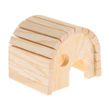 Max Wooden Hamster House Hideout Hut Exercise Natural Funny Nest Toy