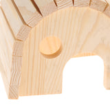Max Wooden Hamster House Hideout Hut Exercise Natural Funny Nest Toy