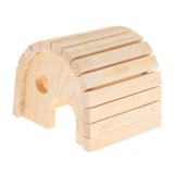 Max Wooden Hamster House Hideout Hut Exercise Natural Funny Nest Toy