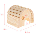 Max Wooden Hamster House Hideout Hut Exercise Natural Funny Nest Toy
