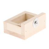 Max Pet Hamster, Chinchilla, Guinea Pig, Parrot Feeding Wood Bowl Square