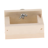 Max Pet Hamster, Chinchilla, Guinea Pig, Parrot Feeding Wood Bowl Square