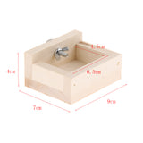 Max Pet Hamster, Chinchilla, Guinea Pig, Parrot Feeding Wood Bowl Square